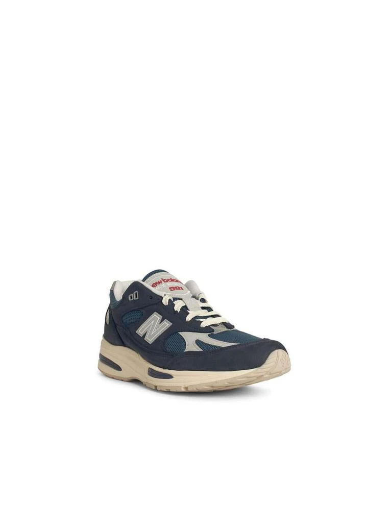New Balance New Balance '991' Navy Suede Blend Sneakers 2