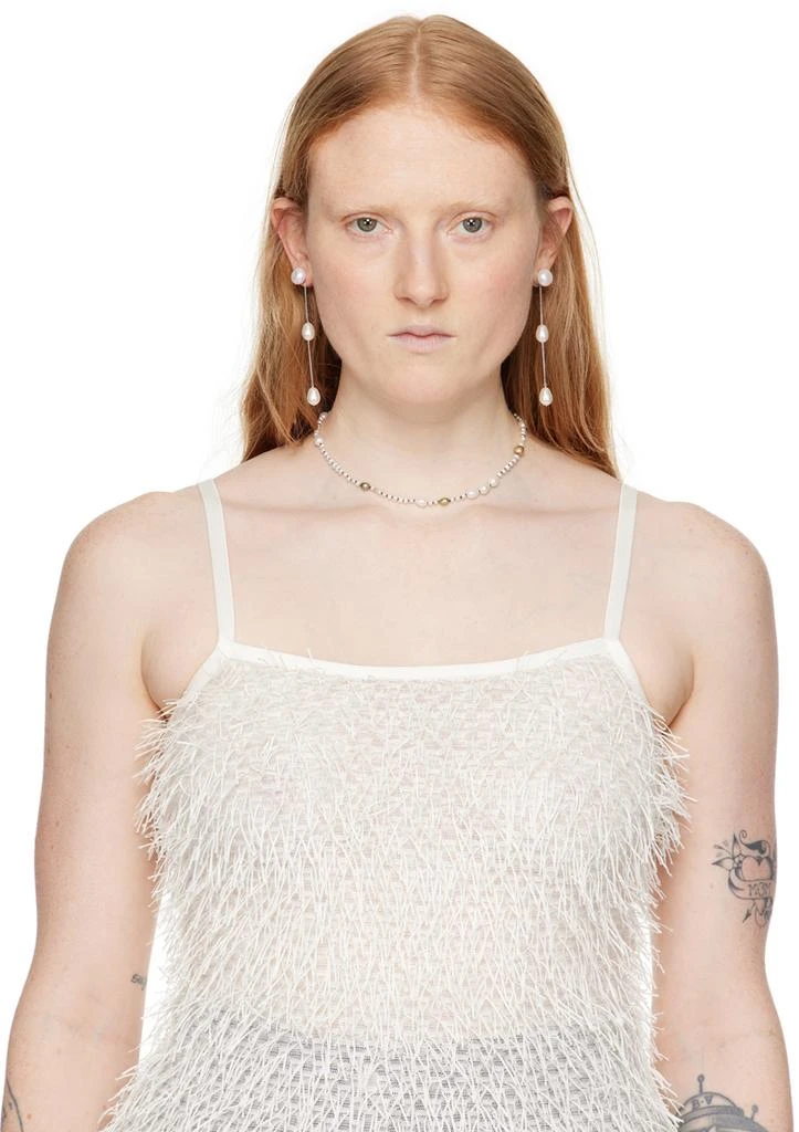 Sophie Buhai Silver Small Pearl Drop Earrings 3