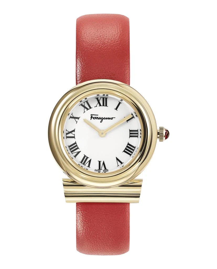 Ferragamo Gancini Leather Watch 1