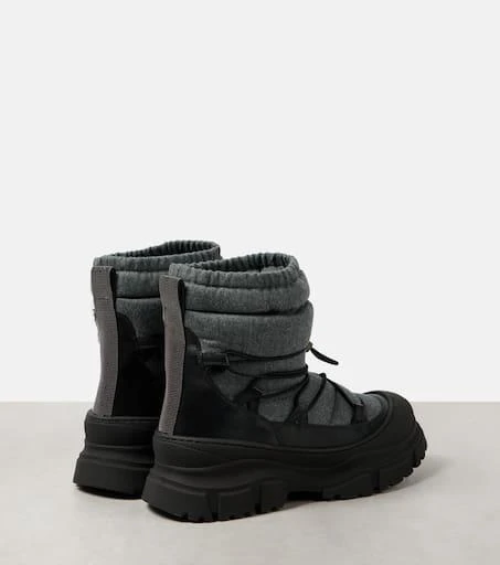 Brunello Cucinelli Leather-trimmed snow boots 3