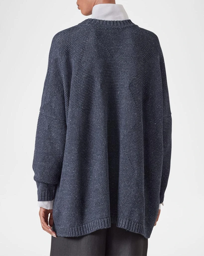 Eskandar 34 Width Round Neck Sweater (Mid Plus) 3