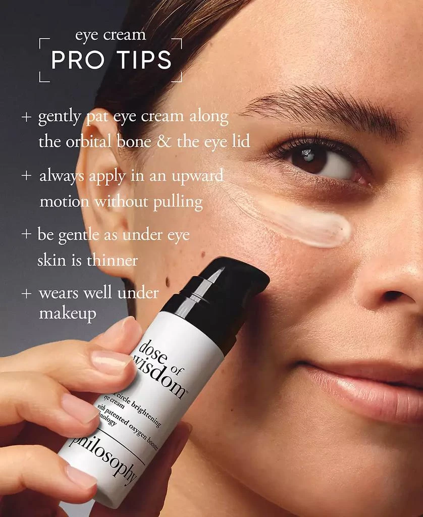 philosophy Dose Of Wisdom Dark Circle Brightening Eye Cream, 0.5 oz. 10