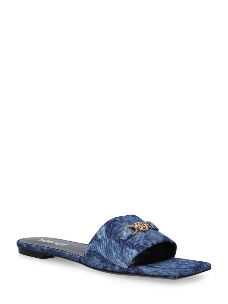 Versace Denim Mule Flats 2