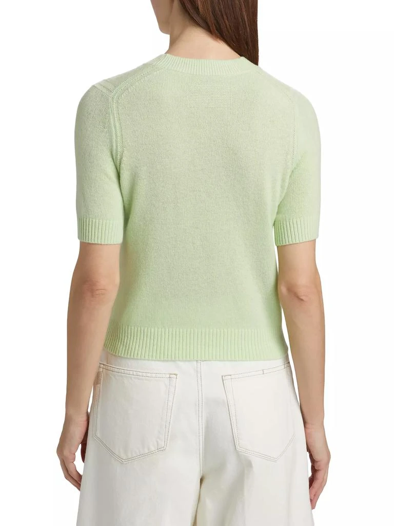Guest in Residence Sweater Tee Cashmere Crewneck Short-Sleeve Top 5