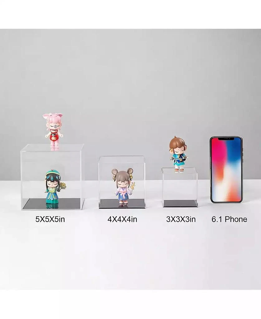YIGII Clear Acrylic Display Box for Collectibles, Easy Assembly, Multi-functional Storage 4