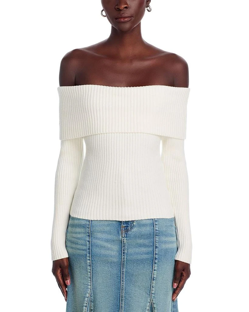 Blank NYC Off-the-Shoulder Sweater 6