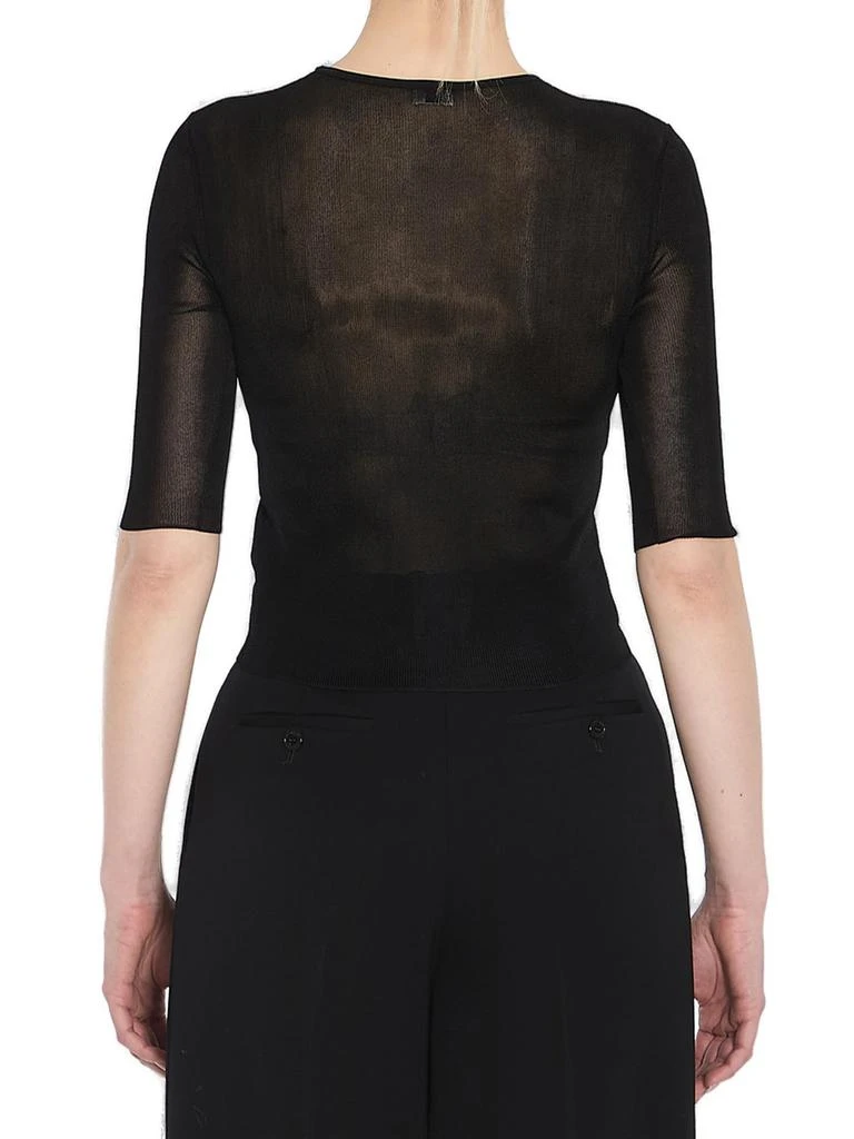 Yves Saint Laurent Saint Laurent Cassandre Crewneck Knitted Top 2