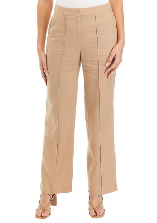 スラックス [LOOKPLE] Look First Cool Pintuck Linen Wide Pants (3 color) THE LIMITED Limited Womens Linen Pintuck Wide Leg Pants