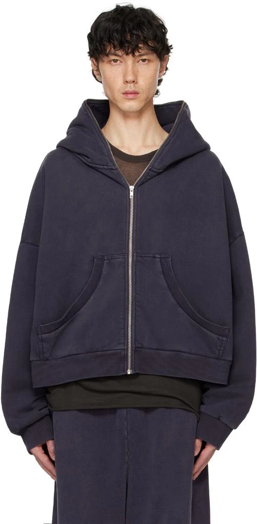Entire Studios Navy Eternal Zip Hoodie 1