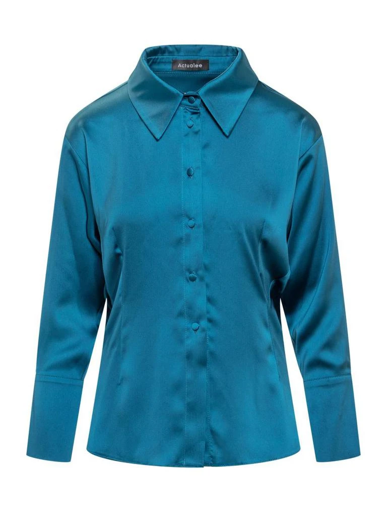 Actualee Actualee Satin Shirt 1