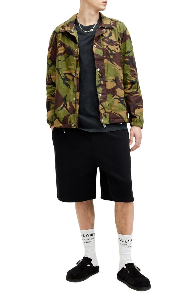 ALL SAINTS Tierra Camo Print Waxed Track Jacket 5