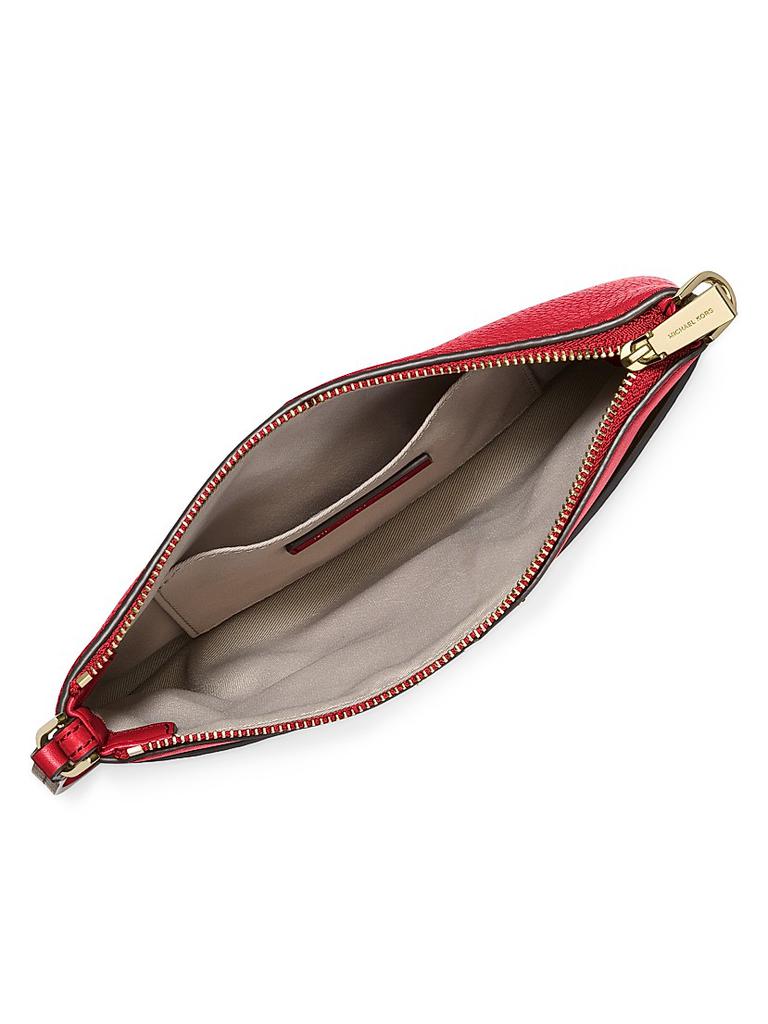 Michael Kors Medium Jet Set Logo Leather Wristlet