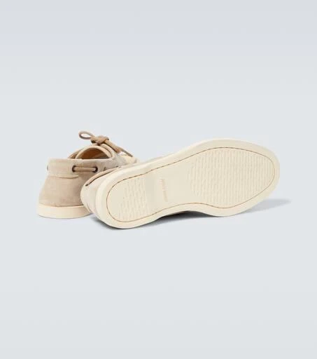 John Lobb Foil suede boat shoes 7