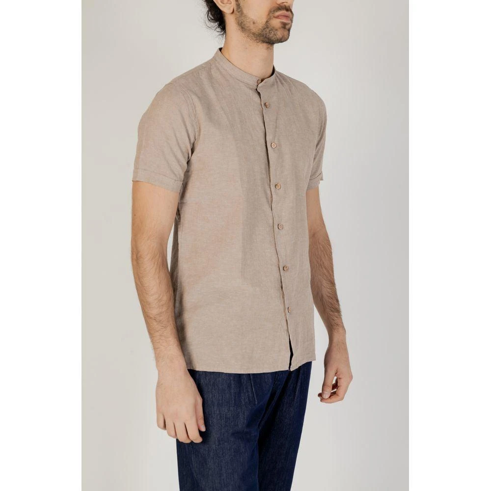 HAMAKI-HO Beige Linen Shirt 4