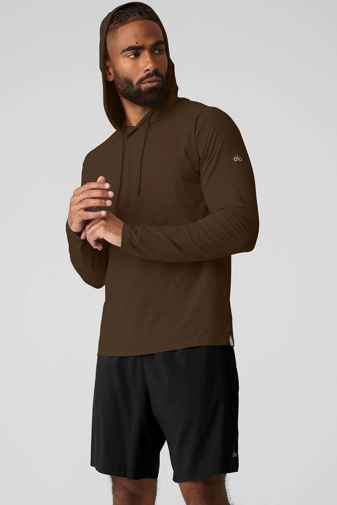 Alo Idol Hooded Runner - Espresso 3