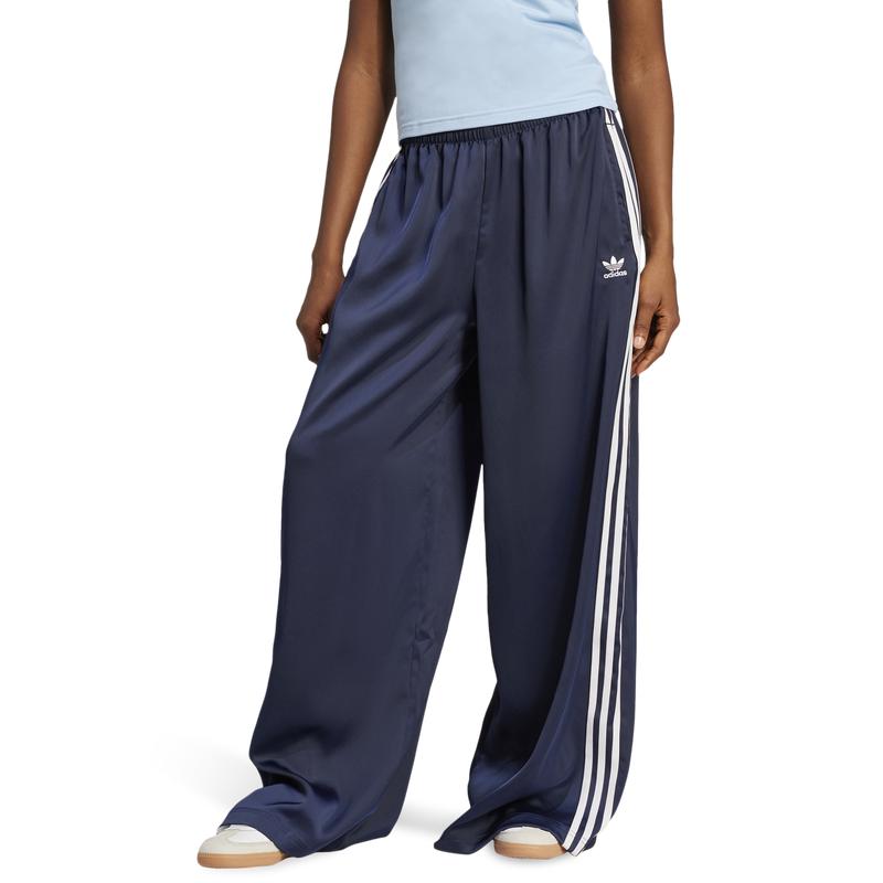 Shop adidas Originals Satin Wide Leg Track Pants - Women's on Sale