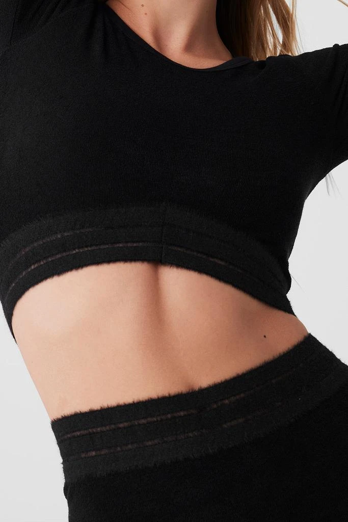 Alo Seamless Luxe Terry Cuddle Coverup - Black 2