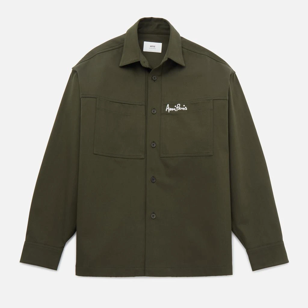 AMI Brushed Cotton-Canvas Overshirt 5