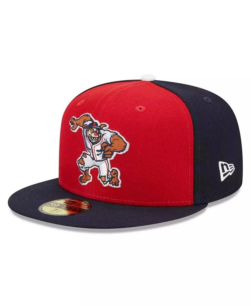 New Era Men's Red, Navy Salem Red Sox Marvel x Minor League 59FIFTY Fitted Hat 1