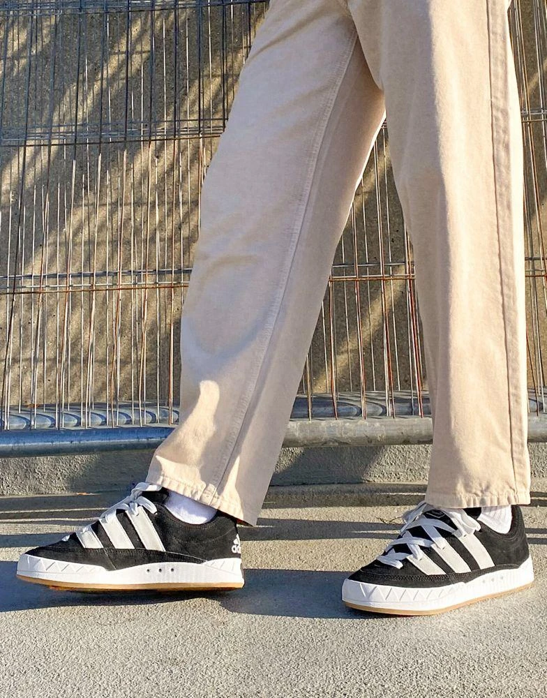 Adidas adidas Originals Adimatic trainers in black 2