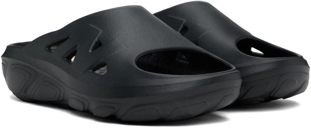 New Balance Black Fresh Foam RCVRY Slides 4