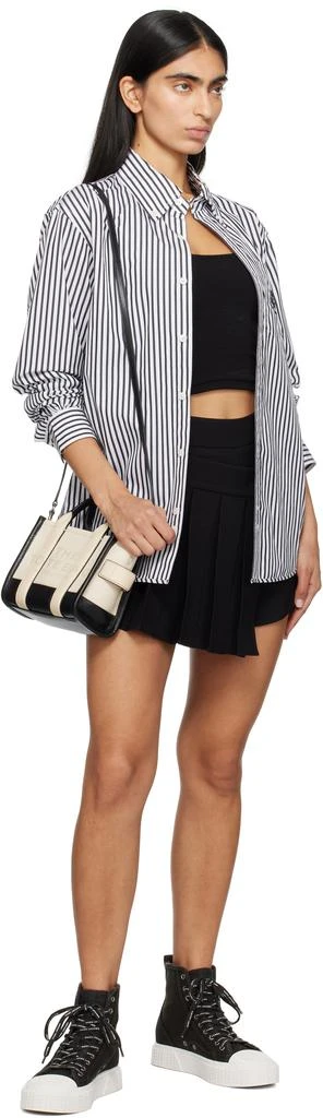 Marc Jacobs Off-White 
Black 
The Leather Crossbody
 Tote 4