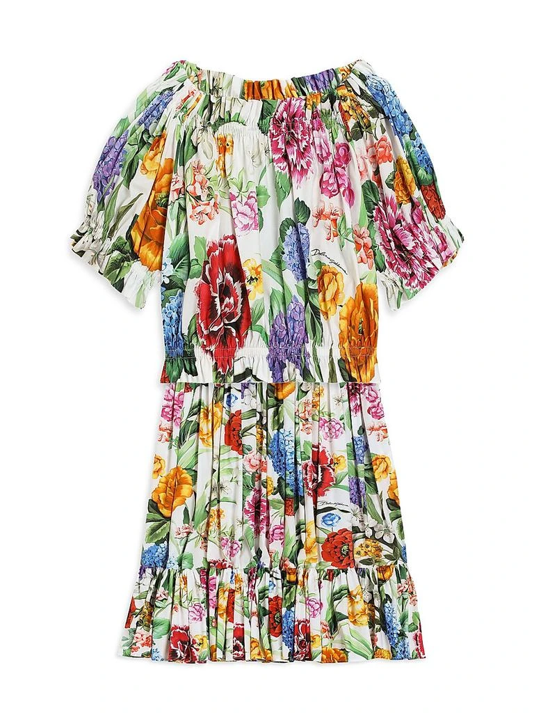 Dolce & Gabbana Little Girl's & Girl's Floral Off-The-Shoulder Top 2