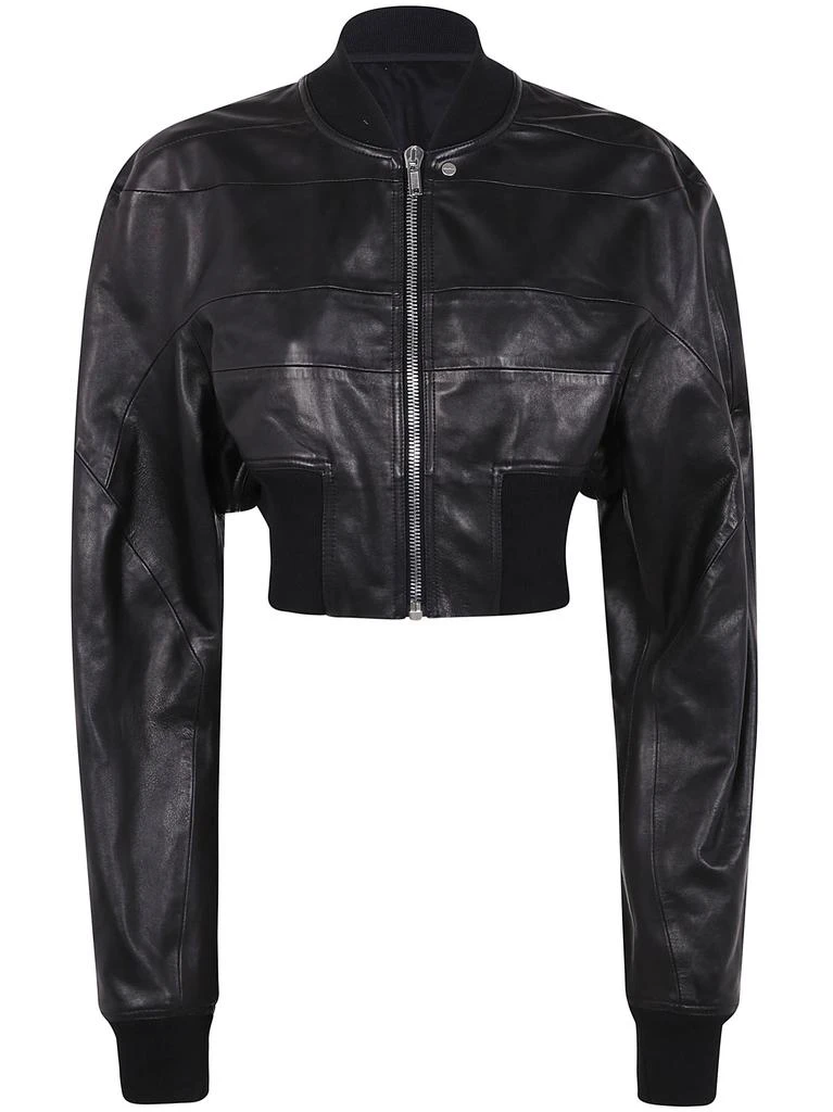 Rick Owens GIRDERED BOMBER CROPPED LEATHER 5