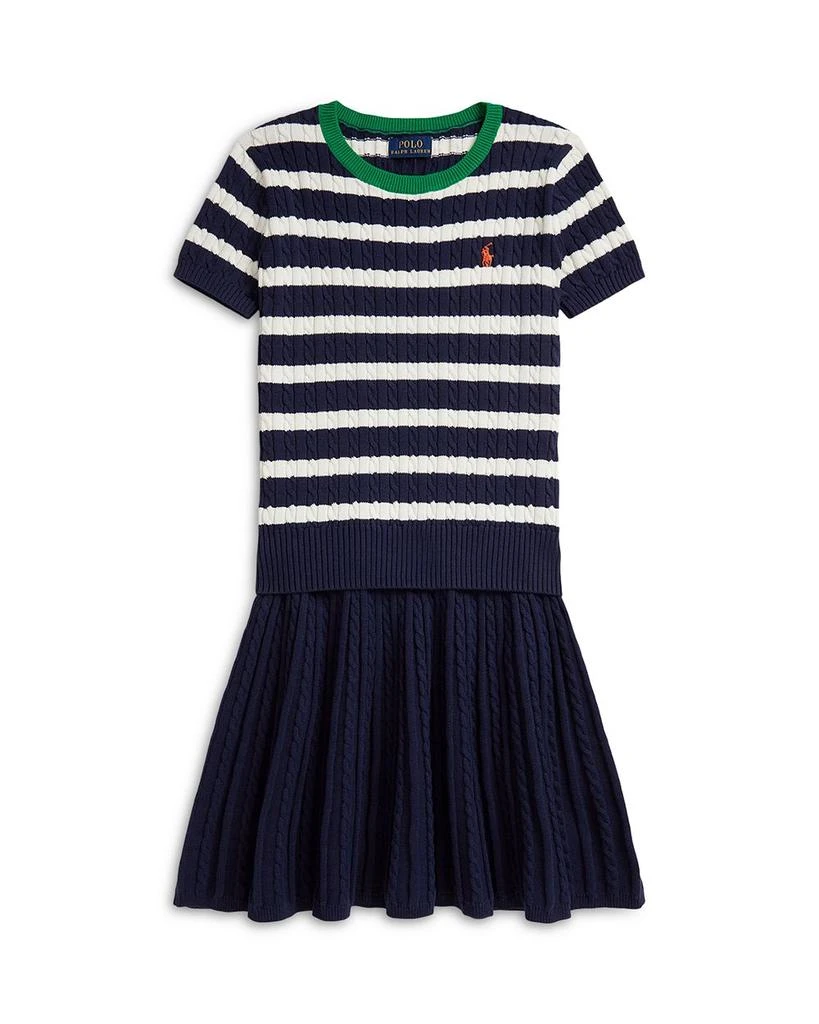 Ralph Lauren Girls
 Striped Cotton Sweater 
Skirt Set - Big Kid, Little Kid 1