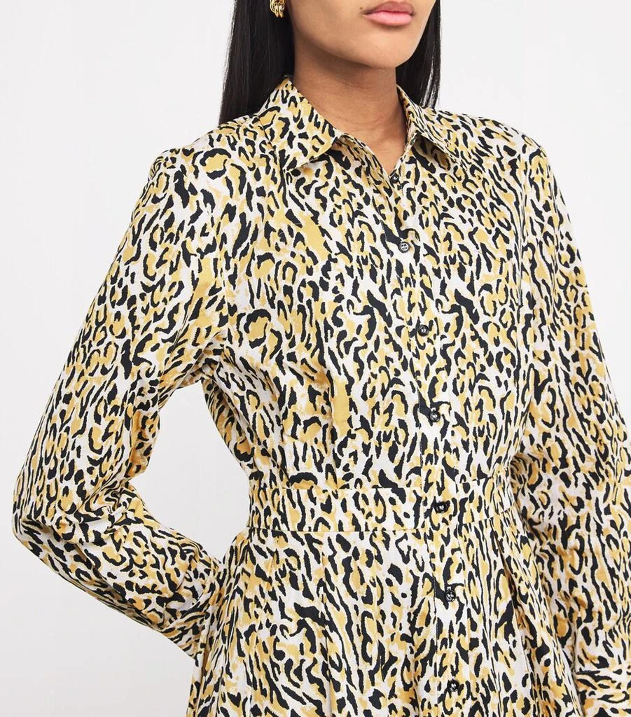 Maje Leopard Print Midi Dress 6