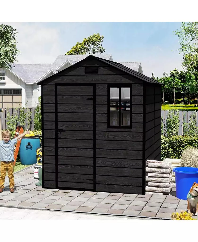Streamdale Furniture Streamdale 6x6 Resin Storage Shed - Waterproof, UV Proof