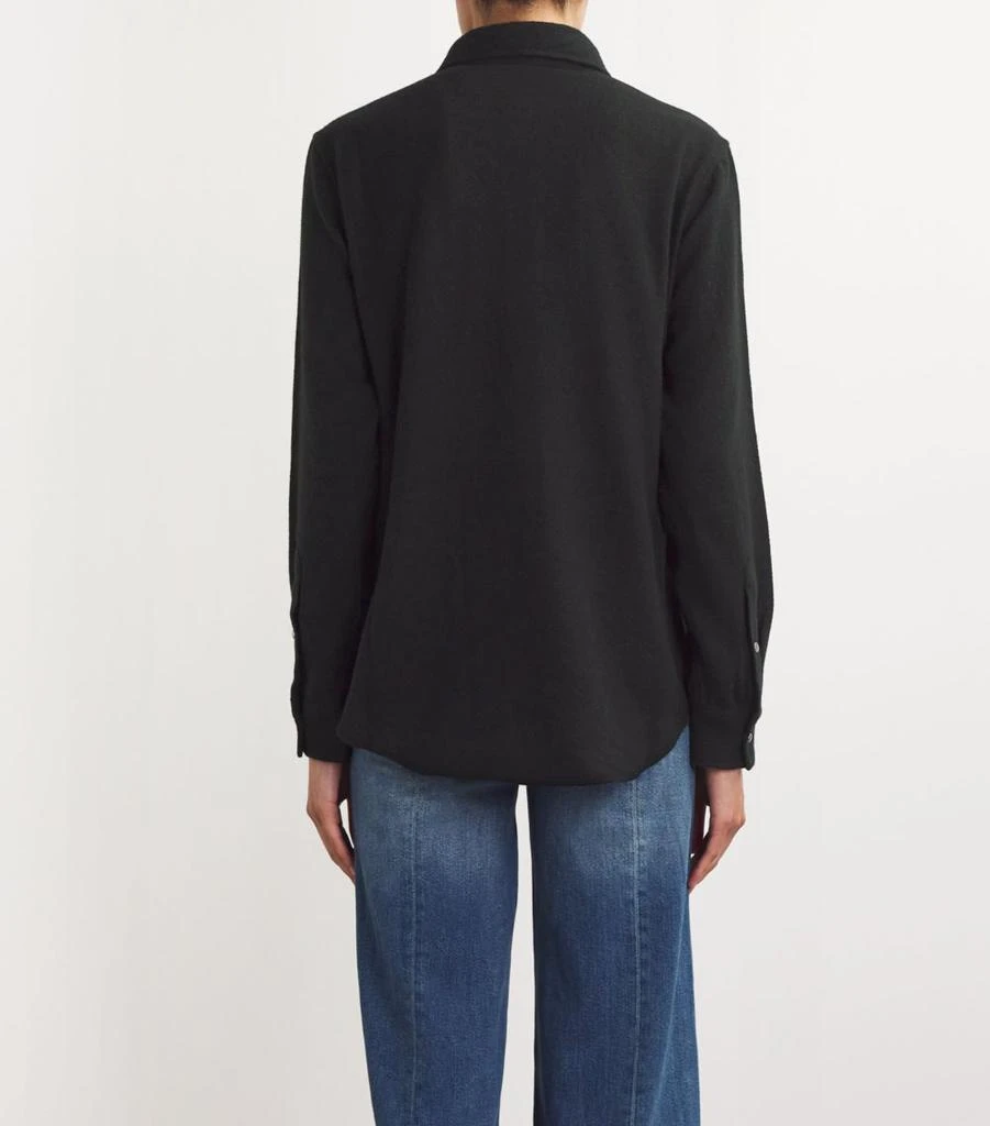 GOD'S TRUE CASHMERE Unisex Cashmere and Black Sandstone Gauze Shirt 8