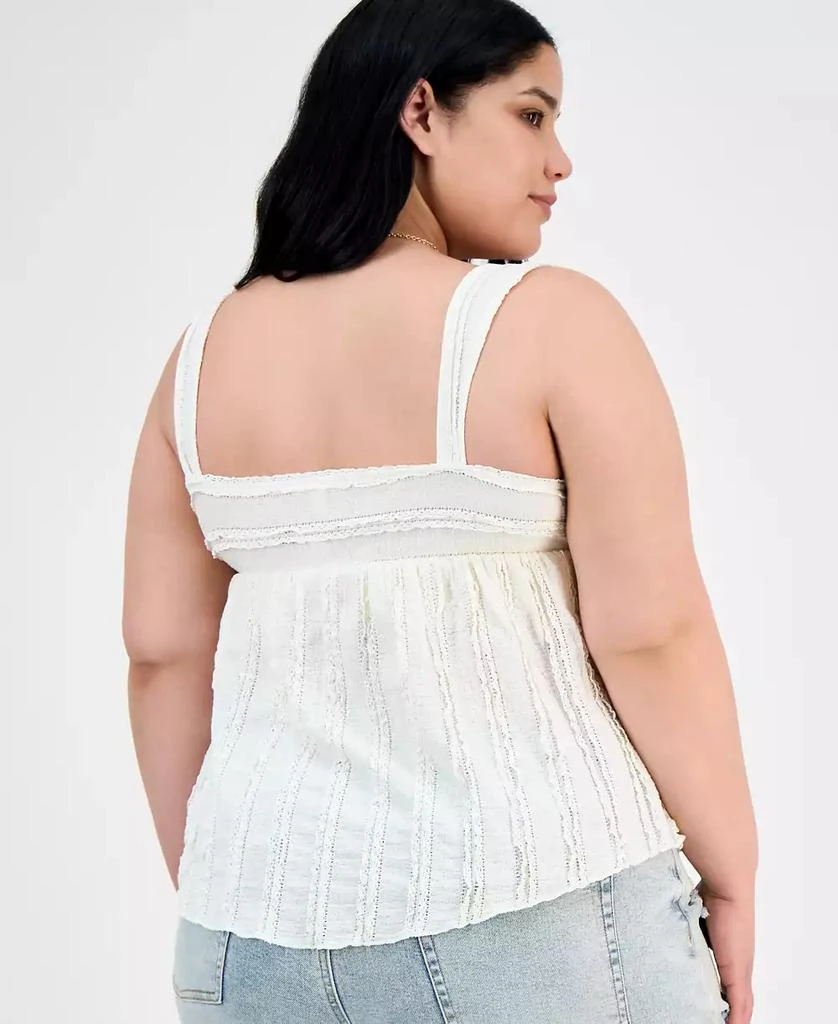 Derek Heart Trendy Plus Size Lace-Trim Sweetheart-Neck Tank 4