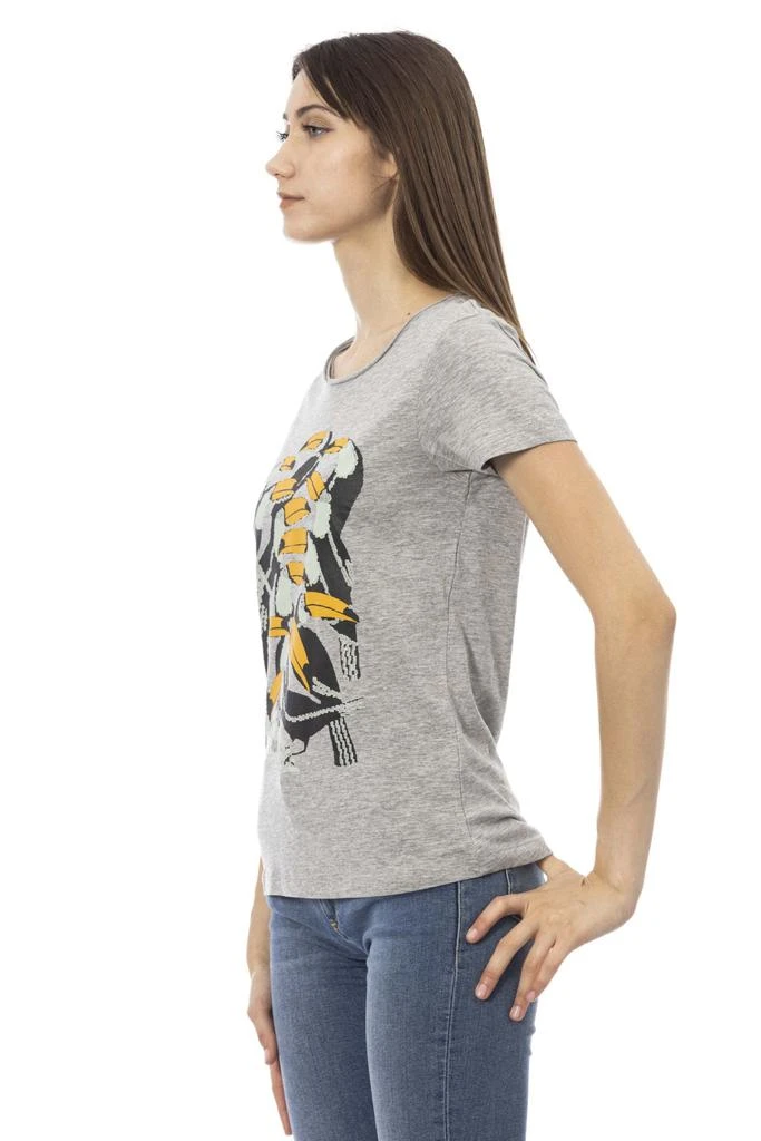 Trussardi Action Trussardi Action Gray Cotton Tops & T-Shirt 2