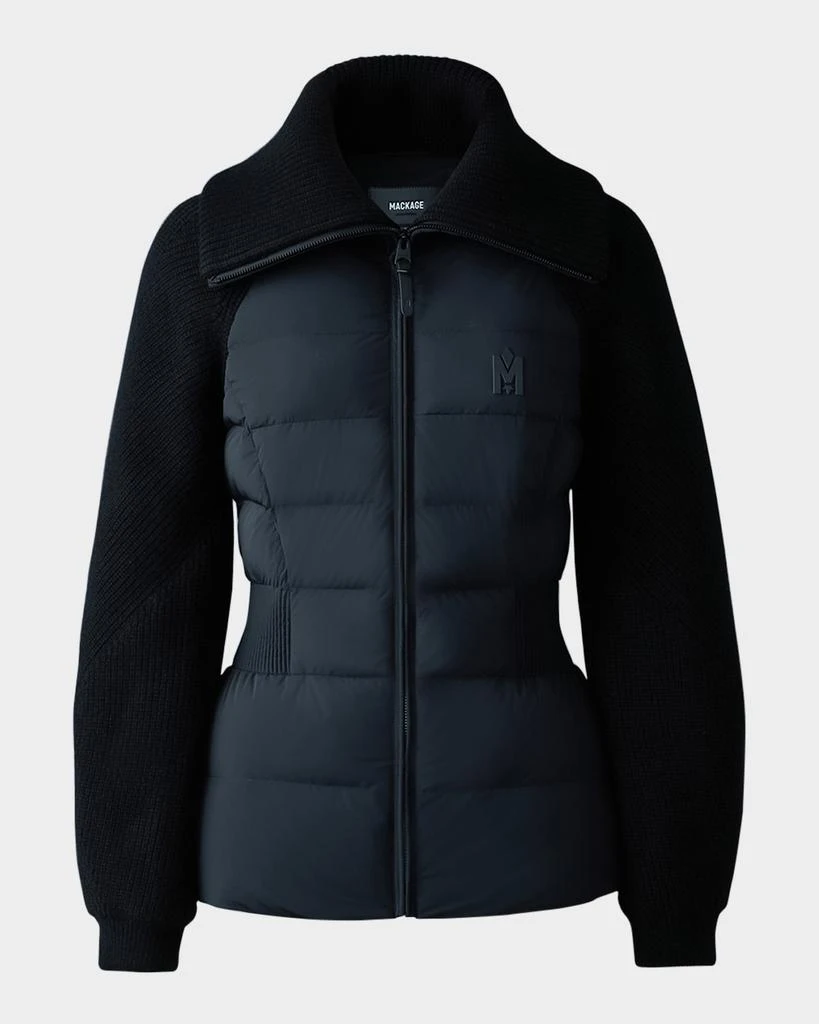 Mackage Foxy Light Down Mixed-Media Jacket 1