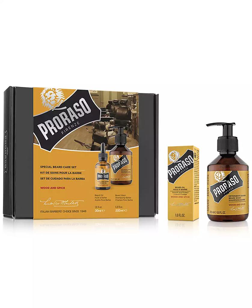 Proraso 2-Pc. Beard Care Set For Full Or Long Beards - Wood & Spice Scent