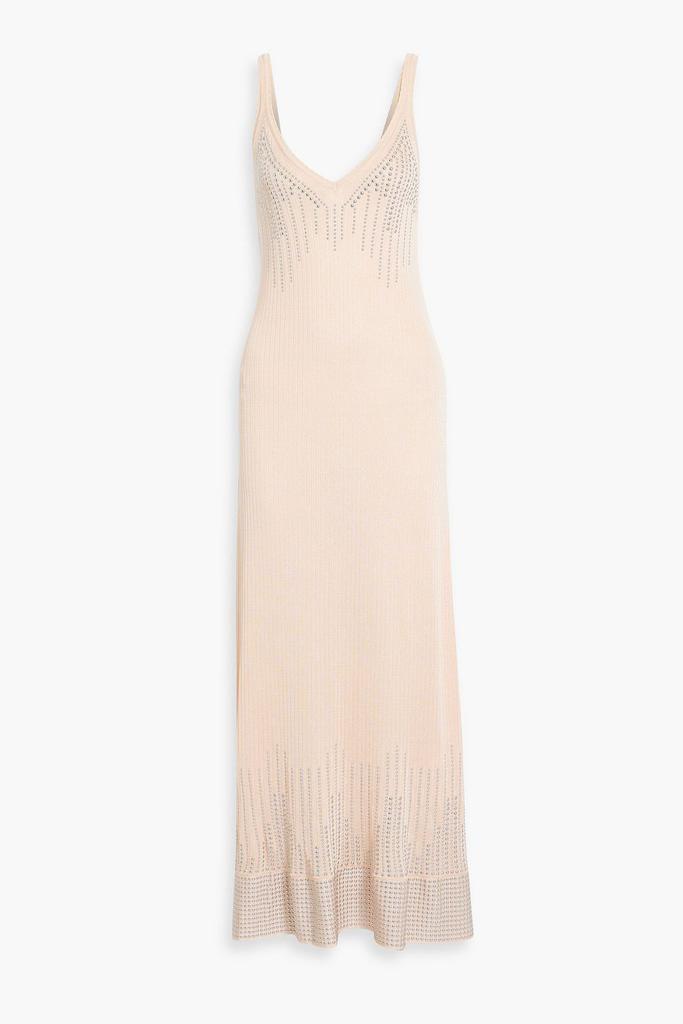 RABANNE Studded ribbed-knit maxi dress - Dresses & Skirts