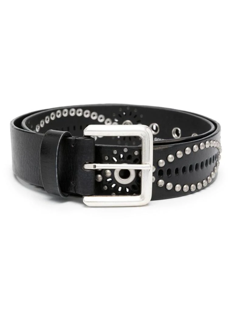 Golden Goose Golden Goose Belt Titan Washed Leather Eyelets And Studs Accessories 1