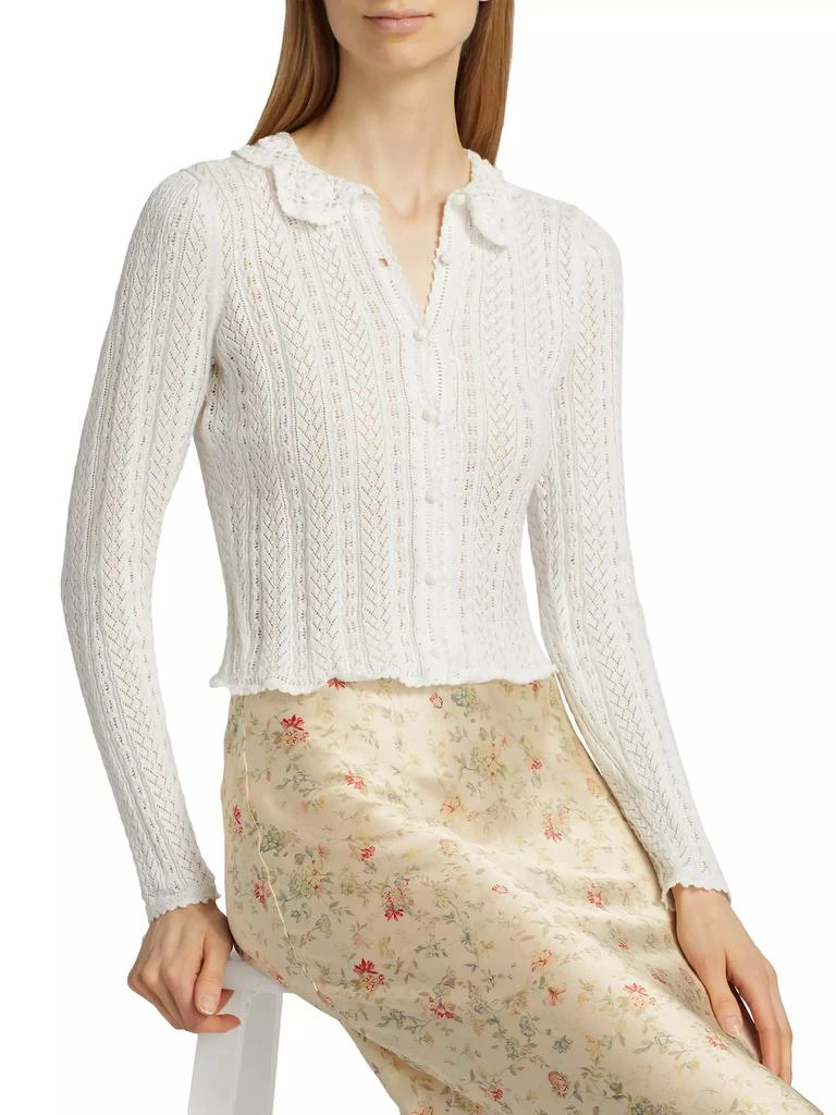 DÔEN Martina Crochet Collar Cardigan 6