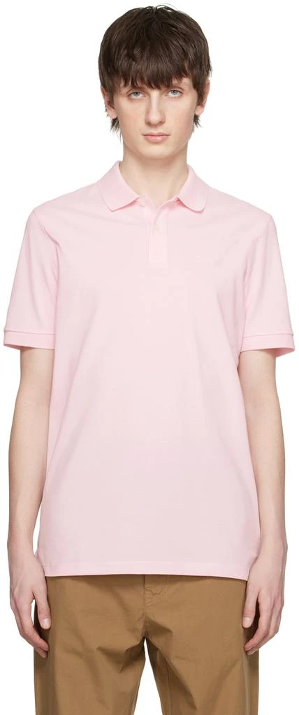 Hugo Boss Pink Embroidered Polo 1
