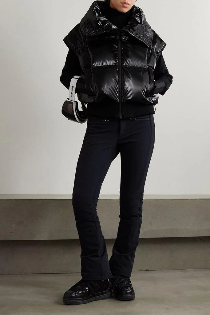 PERFECT MOMENT Glossed quilted shell vest 2
