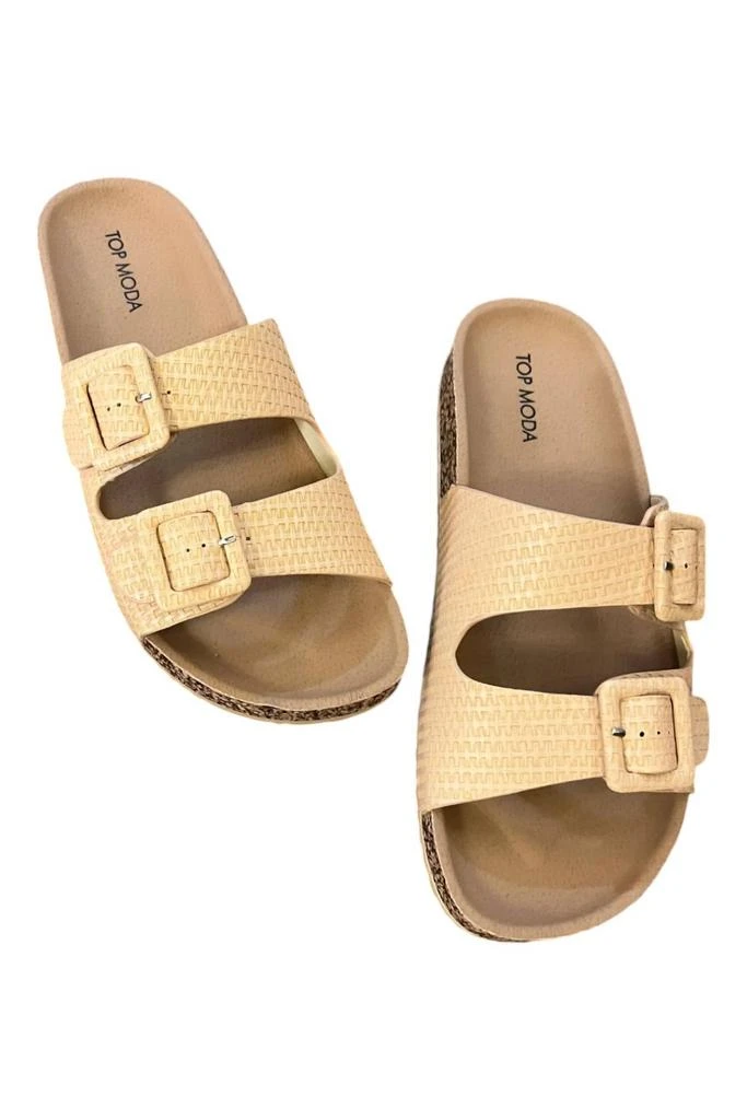 Top Moda Women Amara Sandal In Beige 2