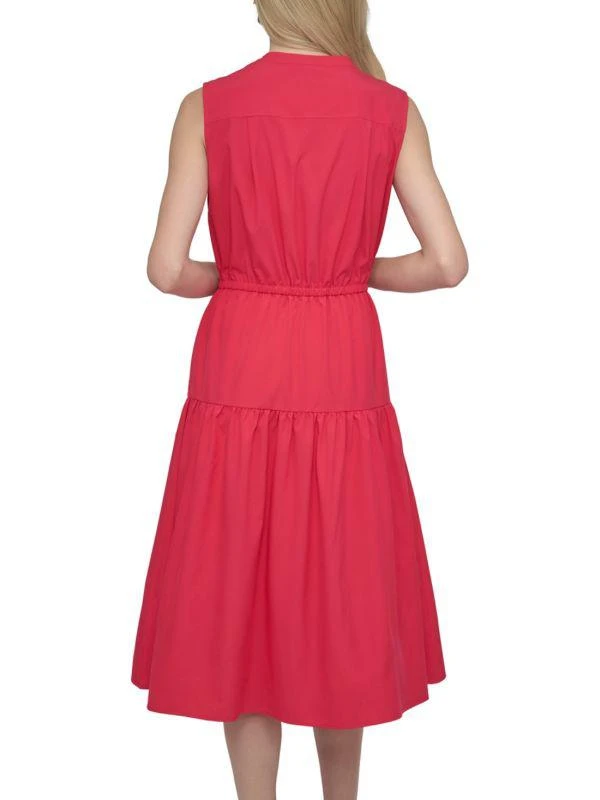 DKNY Sleeveless Tiered Midi-Dress 2