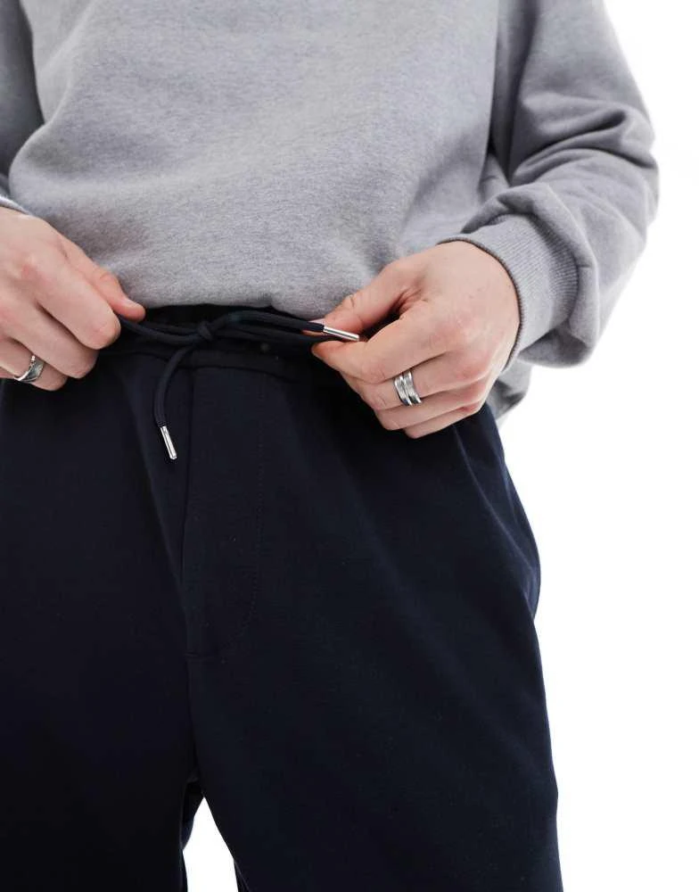 Jack & Jones Jack & Jones tapered drawstring smart trouser in Navy 2