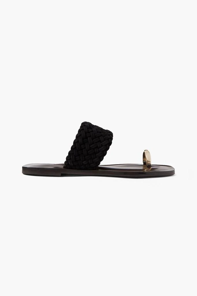 Emme Parsons Agnes woven suede sandals 1