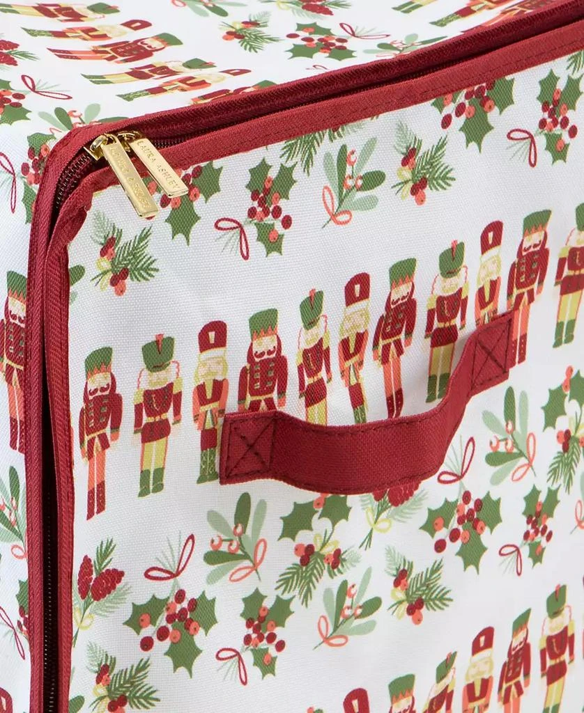 Laura Ashley Nutcracker Print Design 112 Count Stackable Christmas Ornament Storage Box 5