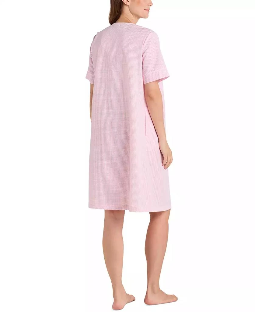 Miss Elaine Women
s Short-Sleeve Seersucker Robe 2