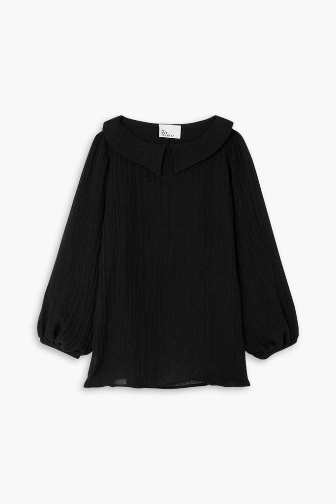 LISA MARIE FERNANDEZ Mia linen-blend gauze blouse