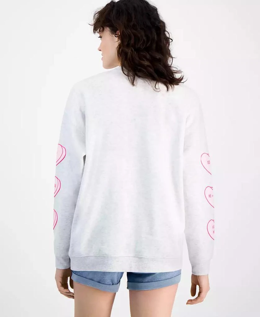 Ultra Flirt Juniors' Convo Hearts Crewneck Sweatshirt 4