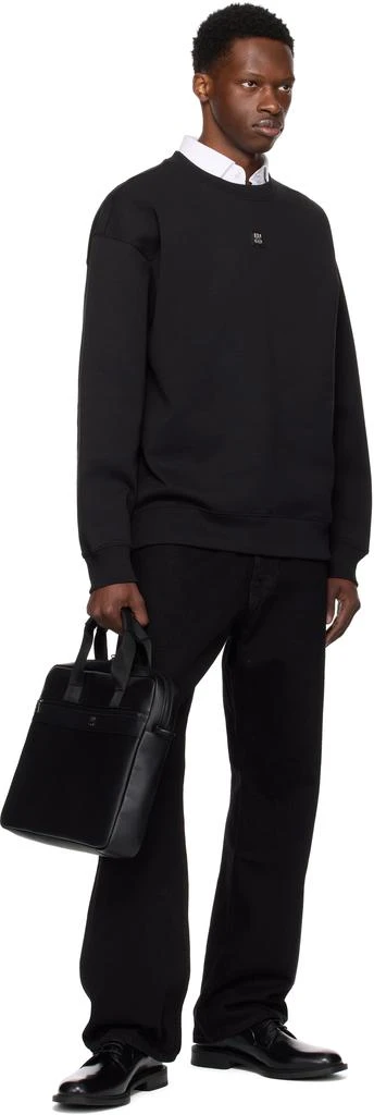 Hugo Boss Black Logo Hardware Faux-Leather Briefcase 4